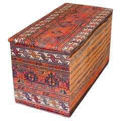 Blanketchest or Trunk with Old Caucasian Kilim