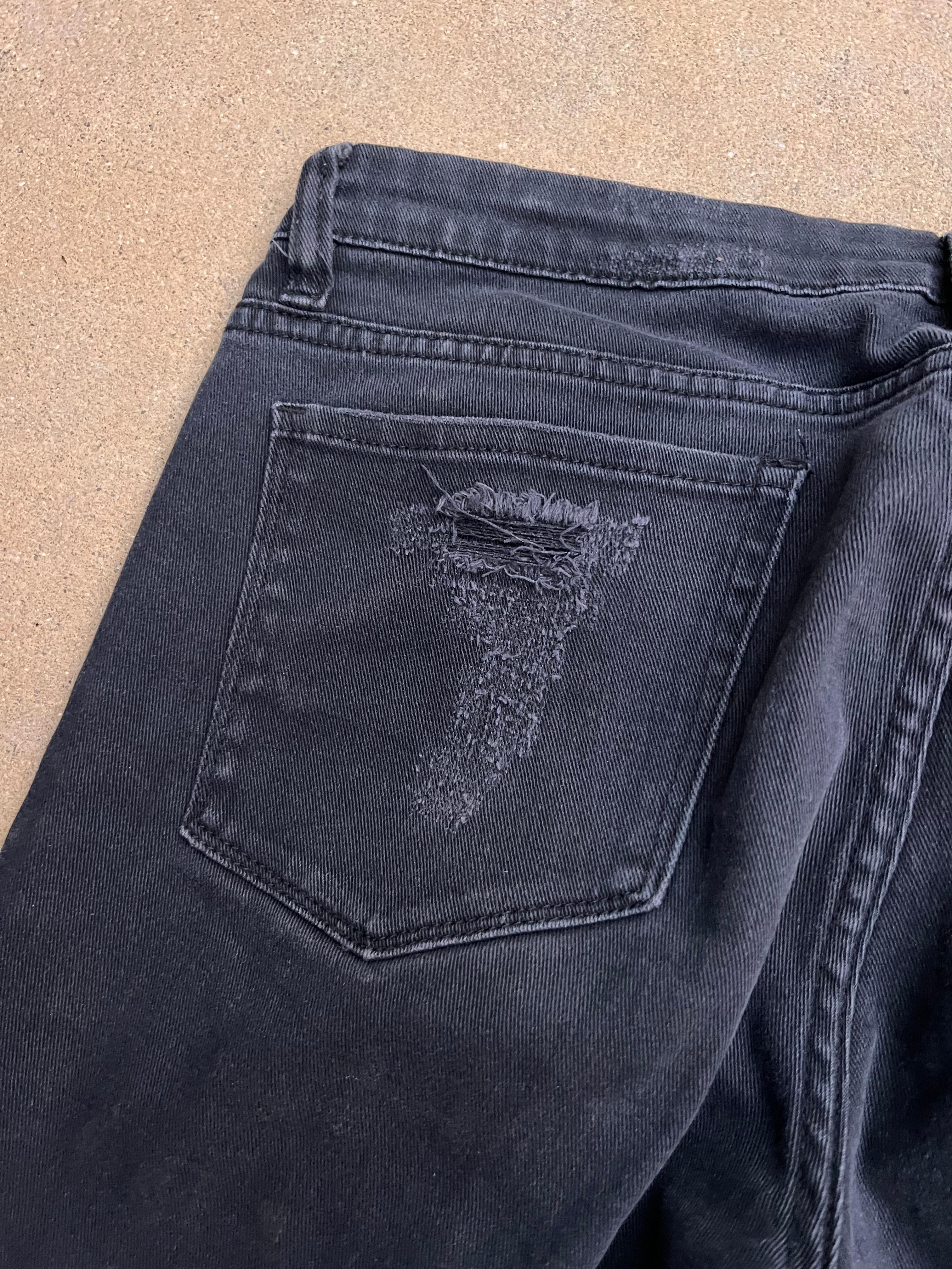 Blanki Black Denim Jeans, Size 31 For Sale 3