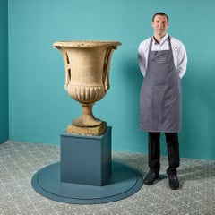 Blashfield Large Antique Buff Terracotta Centrepiece Garden Urn