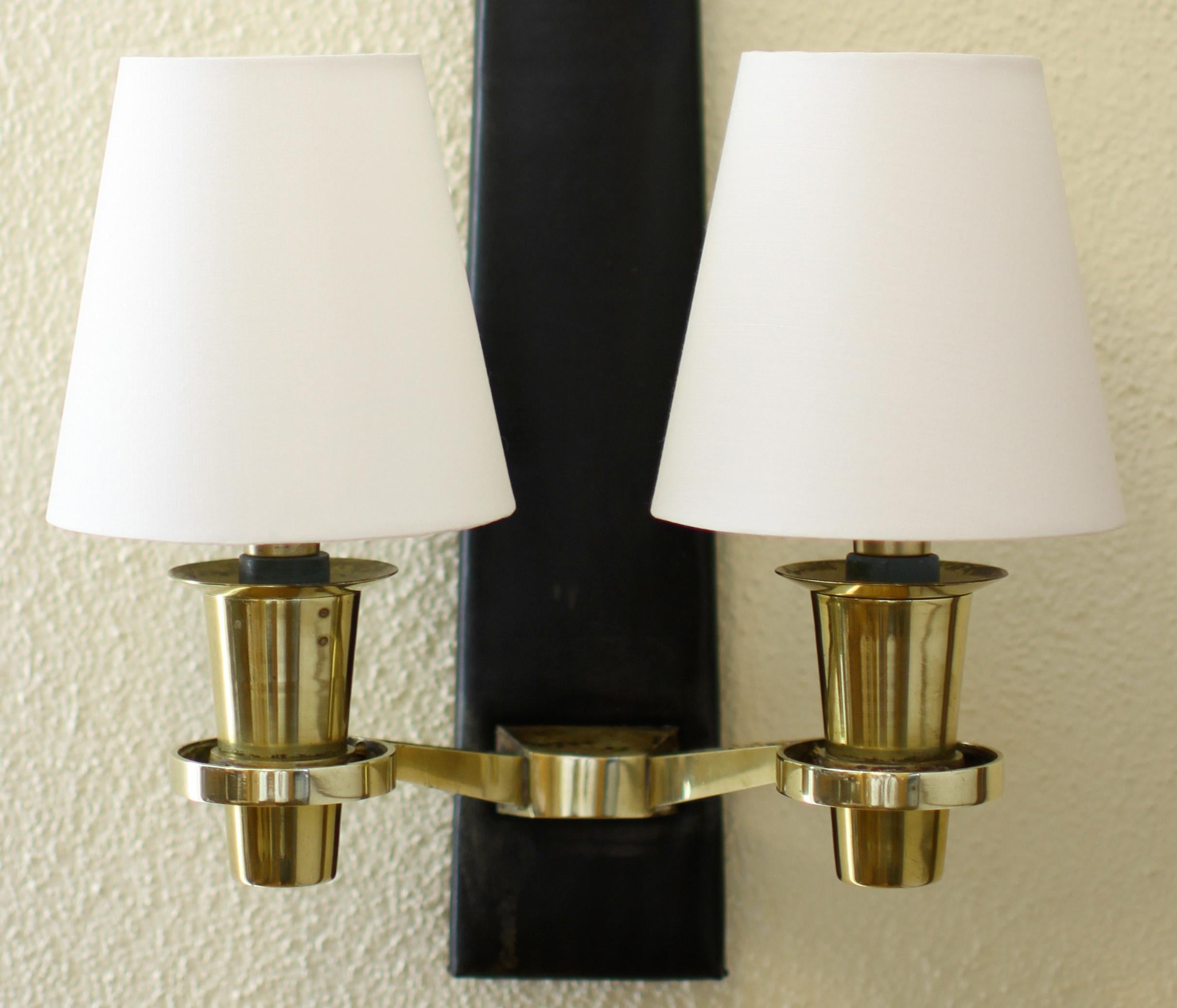 Blasset & Guggiari, One Sconce France 1957 In Good Condition For Sale In Encino, CA