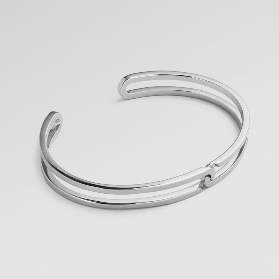 Women's or Men's BLAST LARGE Bracelet - sterling silver For Sale
