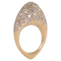 Fuse Blast-Ring mit 5,35 Karat grauen und braunen Diamanten, ein Stück
