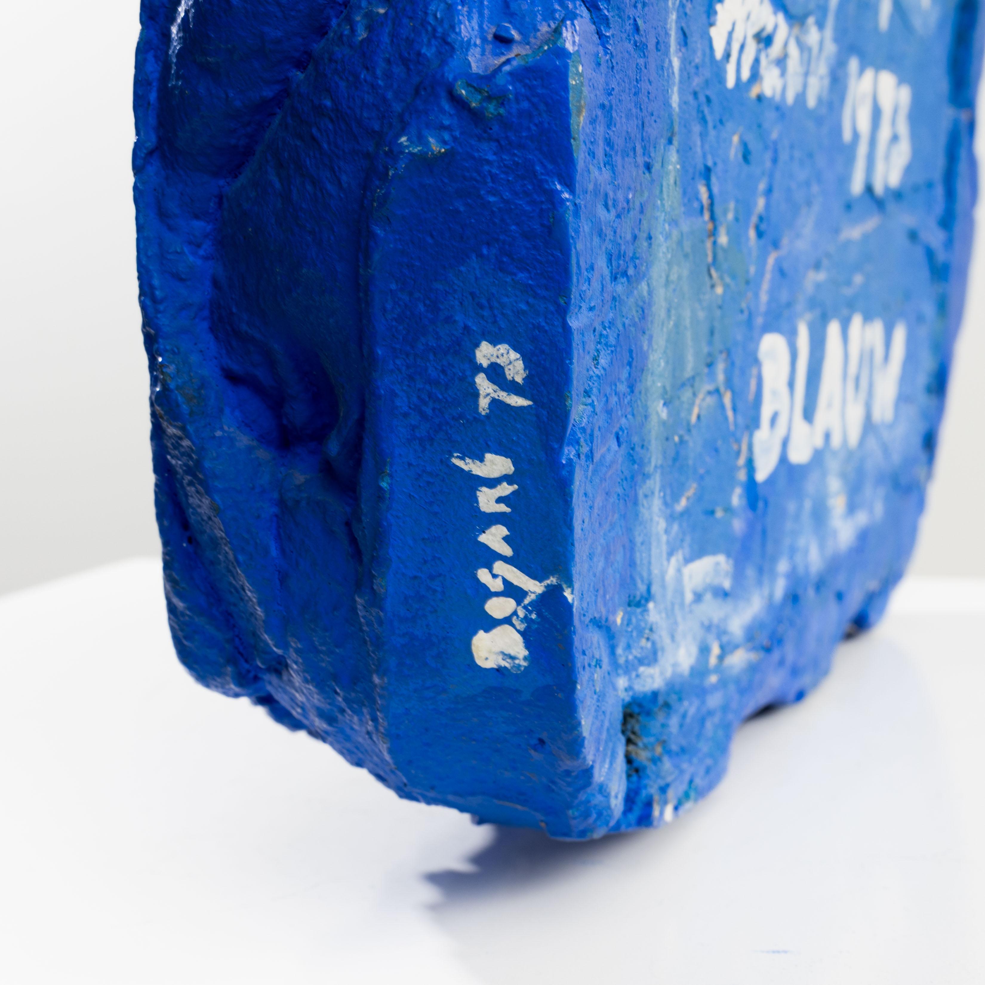 Blauw (Blue) by Bram Bogart In Good Condition For Sale In Brussels, BE