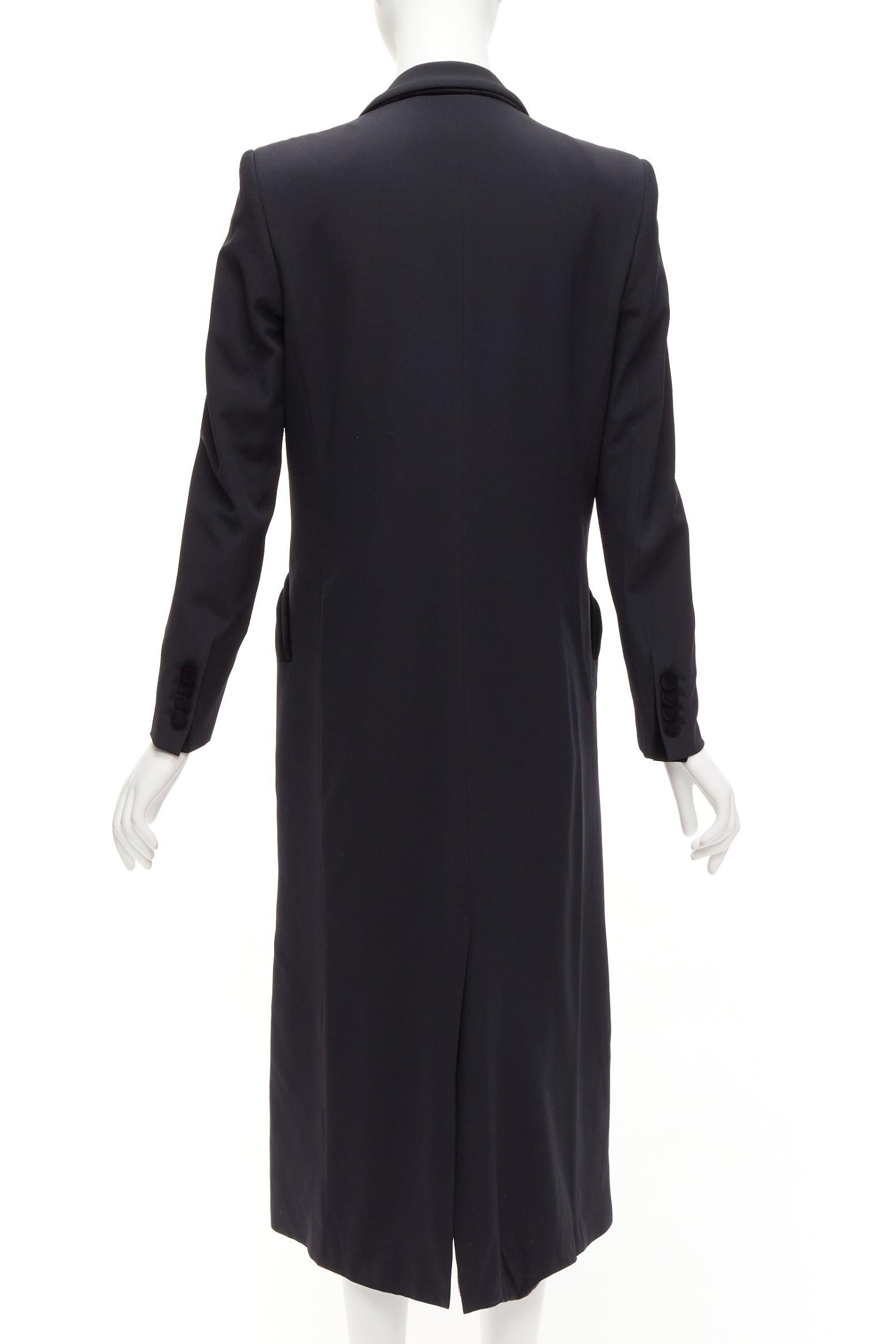 BLAZE MILANO Blazer Dress black curved pockets double breasted coat Sz.1 XS For Sale 2