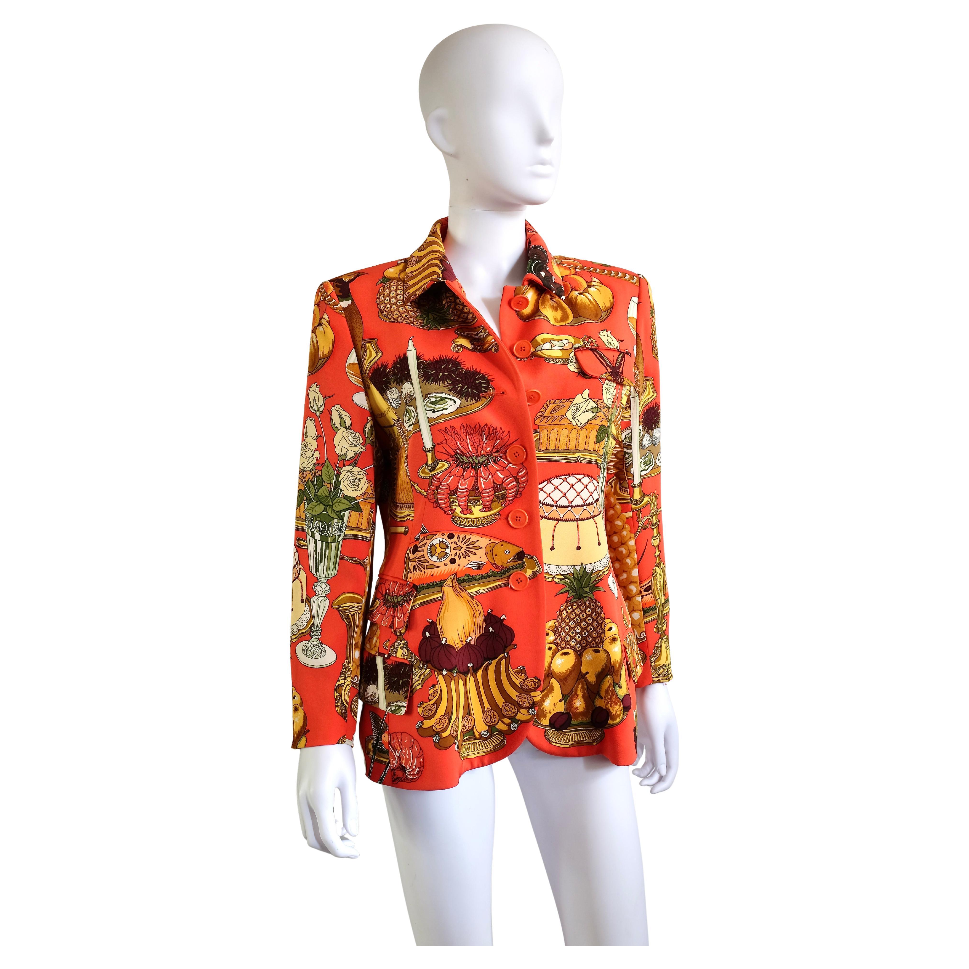 Blazer in seta HERMÈS - "Gastronomie"