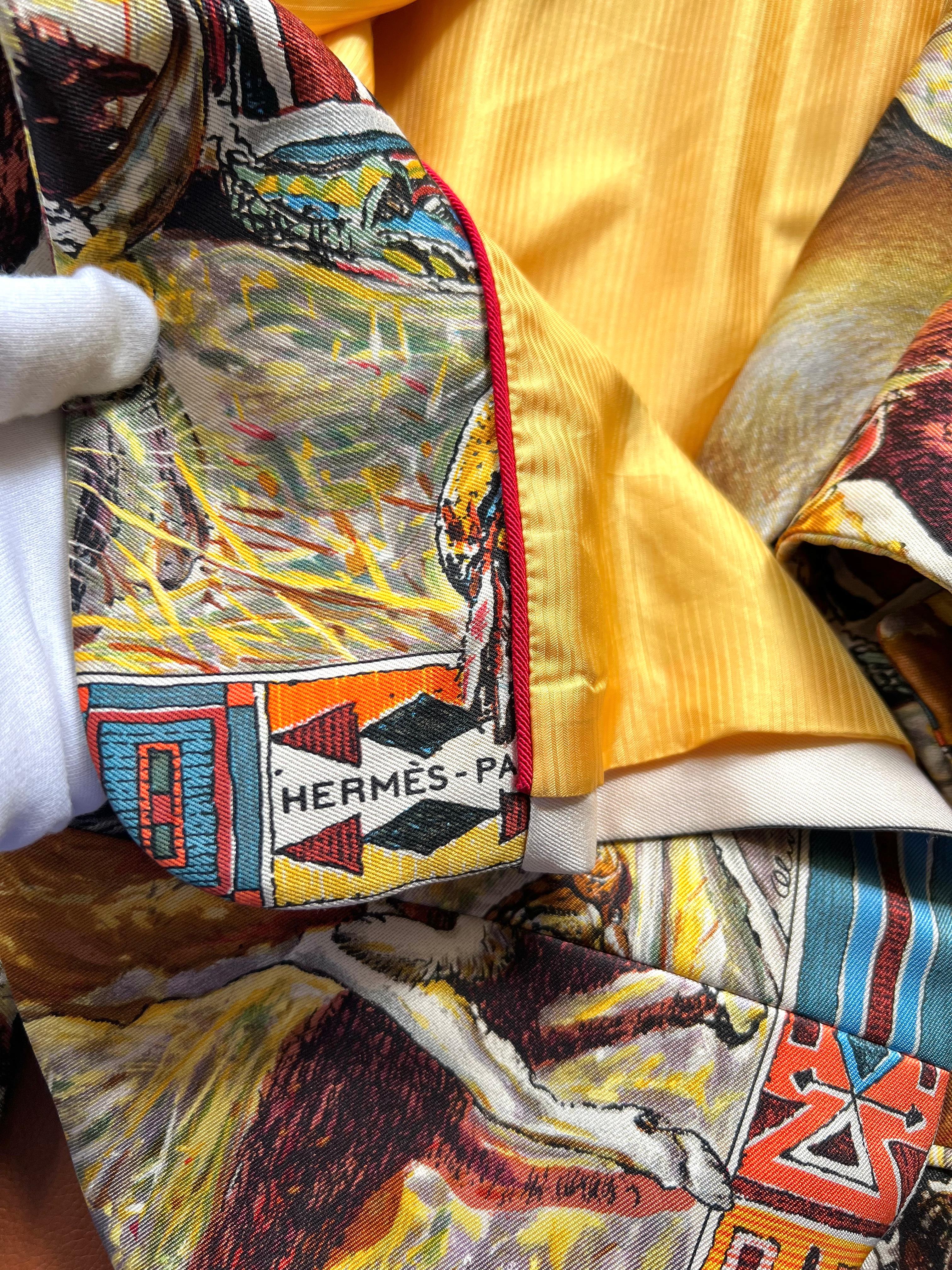 HERMÈS Seidenblazer im Angebot 10