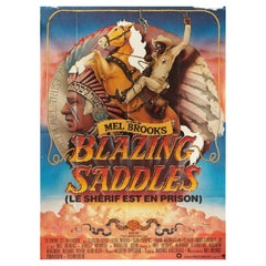 Blazing Saddles 1975 French Grande Film Poster