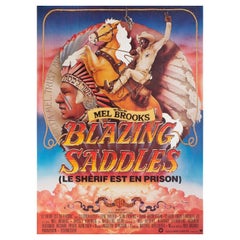 Blazing Saddles 1975 French Moyenne Film Poster