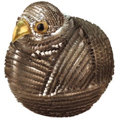Blazquez Mexican Mid-Century Modern Metal Chicken Sculpture