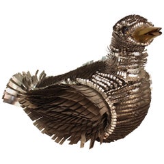 Blazquez Mexican Mid-Century Modern Metal Duck Sculpture