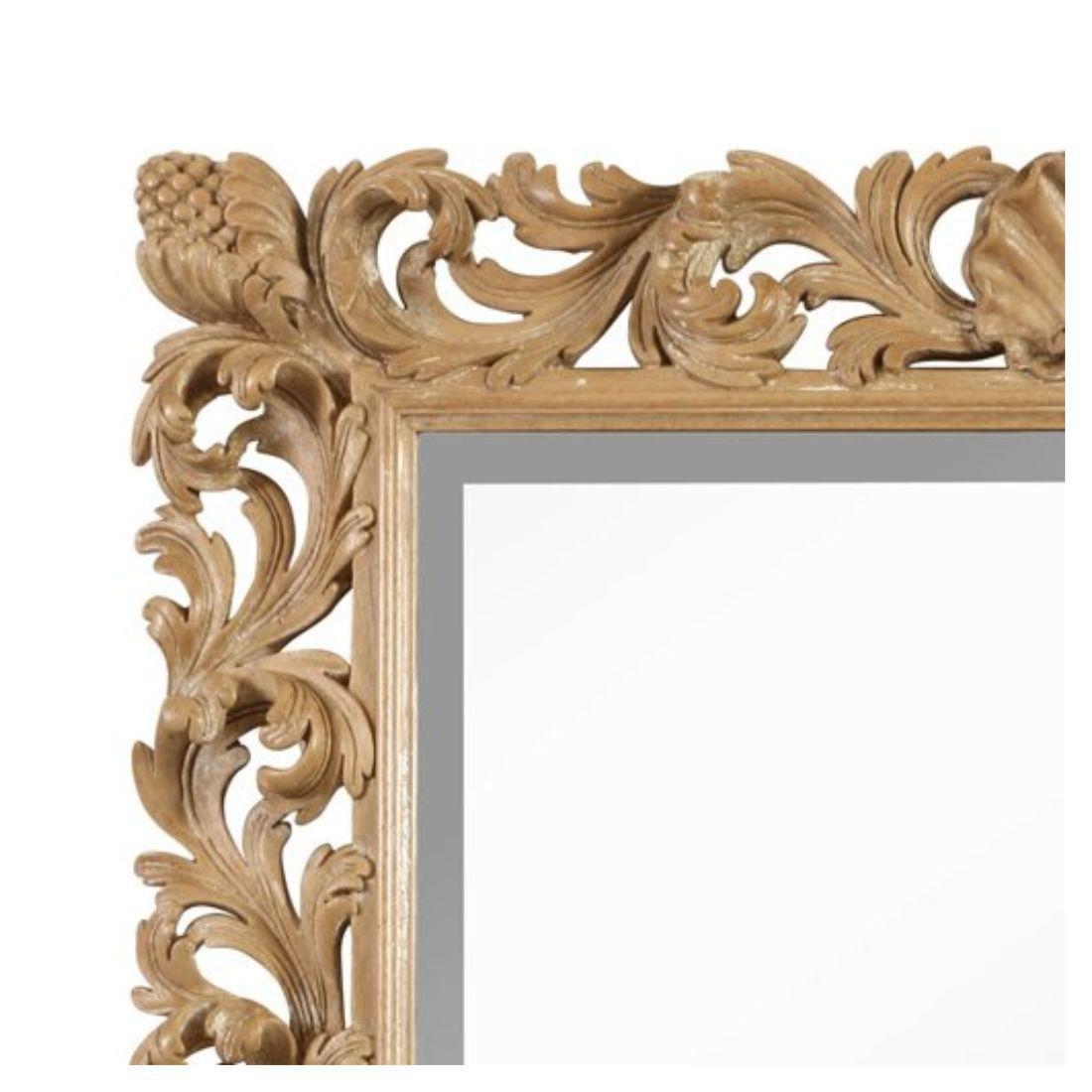 Rococo Bleached and Ornately Carved Shell Motif Mirror For Sale