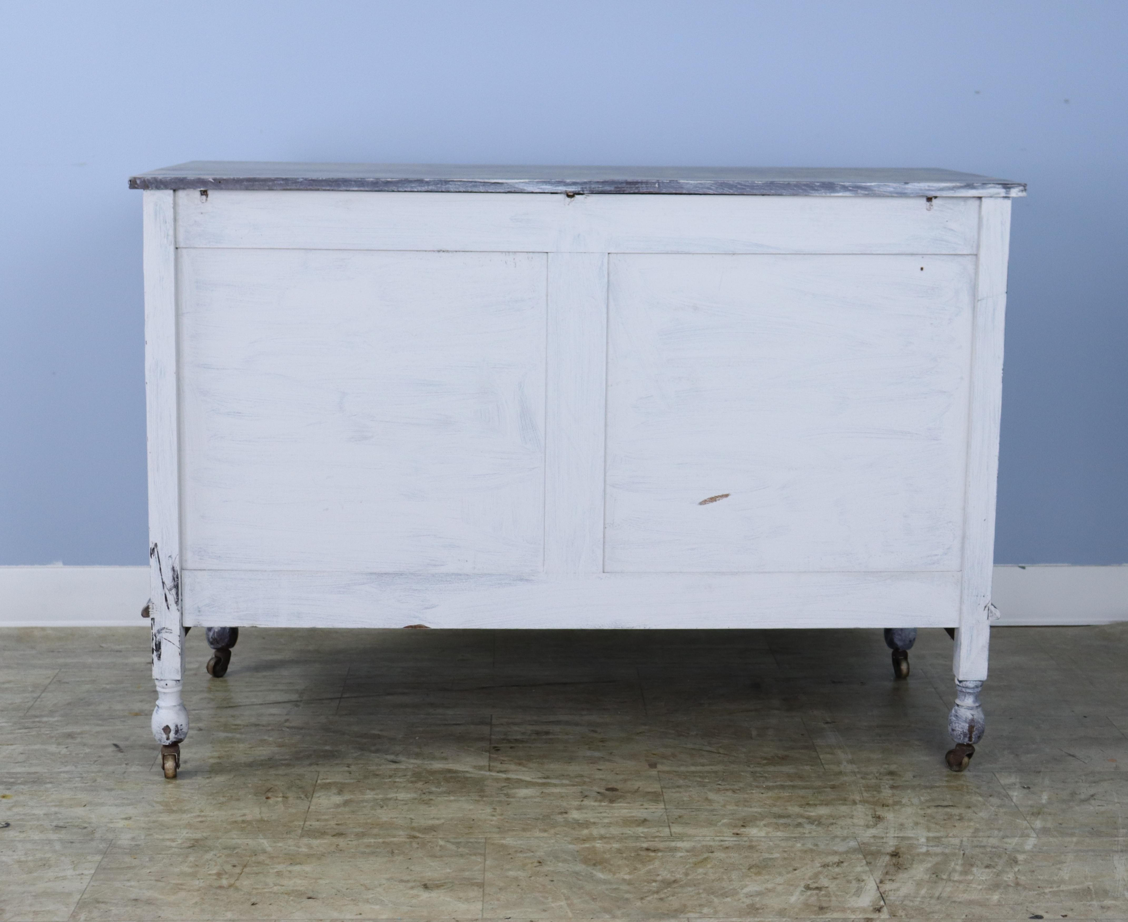 Bleached and Painted Directoire Style Commode For Sale 5