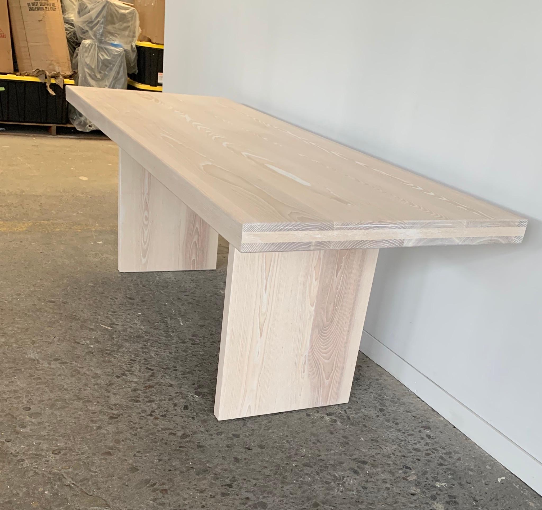 Lacquered Bleached Ash Table For Sale