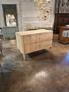 Bleached Biedermeier Walnut Commode
