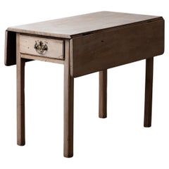 Antique Bleached Chippendale Pembroke Table, c.1770
