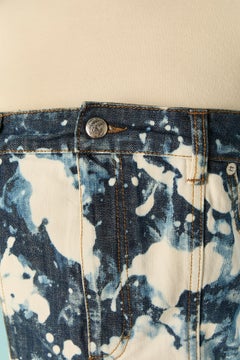 Minivestito bustier in denim sbiancato McQ Alexander McQueen