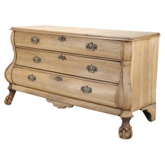 Bleached Dutch Baroque Chest of Drawers, 18th Century