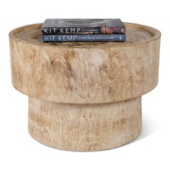Bleached Elm Modern End Table