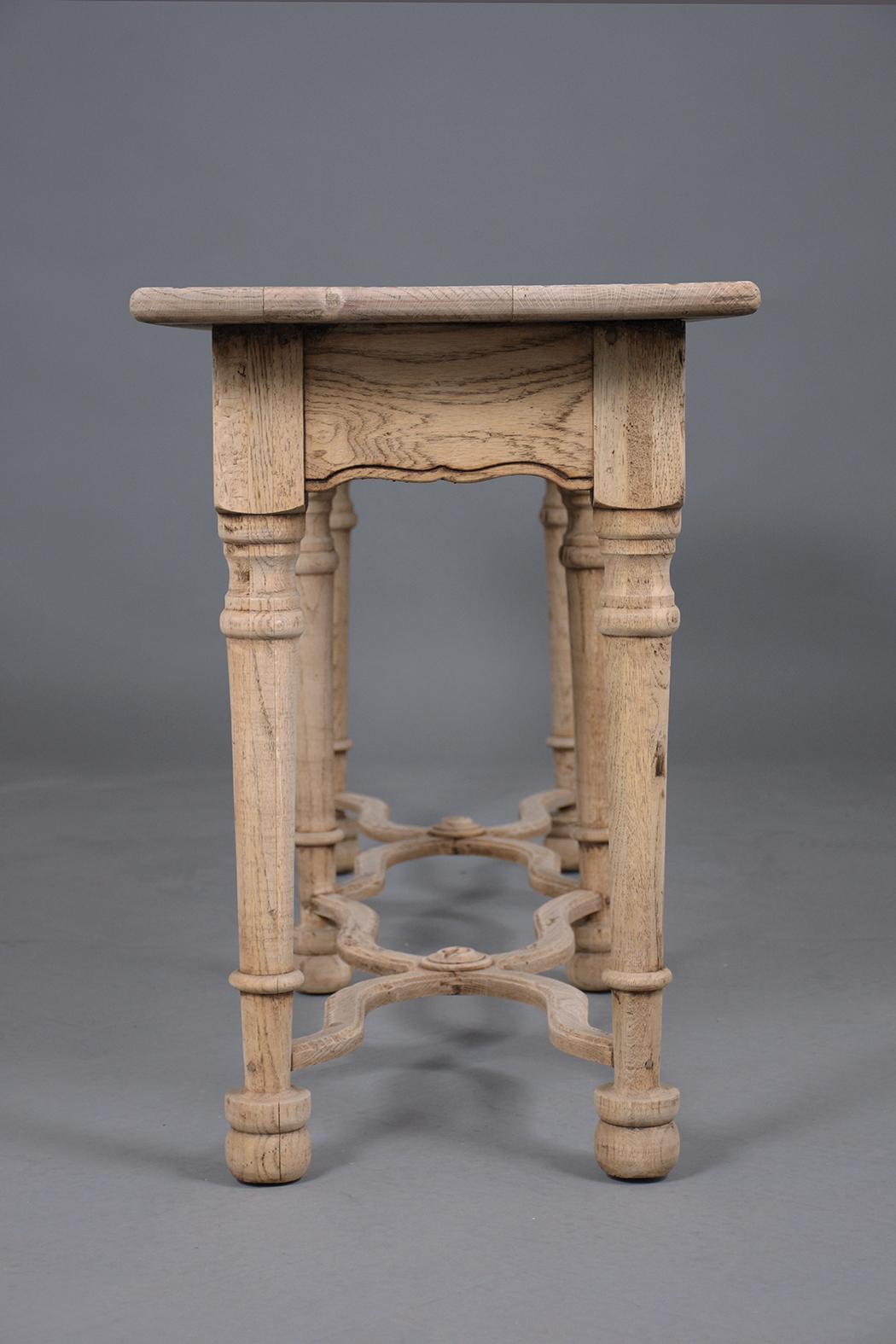 Carved Bleached Console Table 7