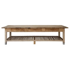 Bleached French Baker's Prep Tables