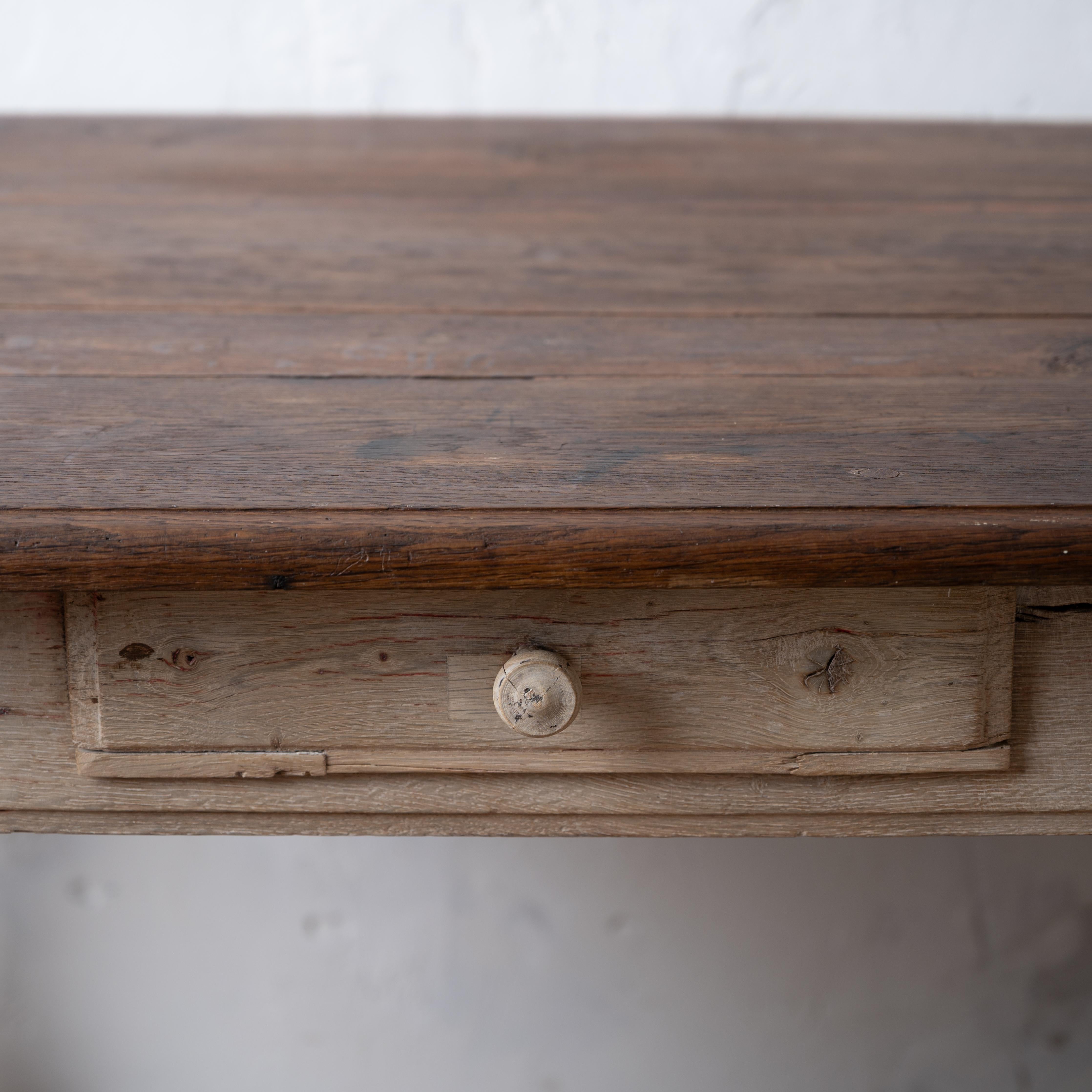 Bleached French Chestnut Side Table, c.1830 For Sale 8