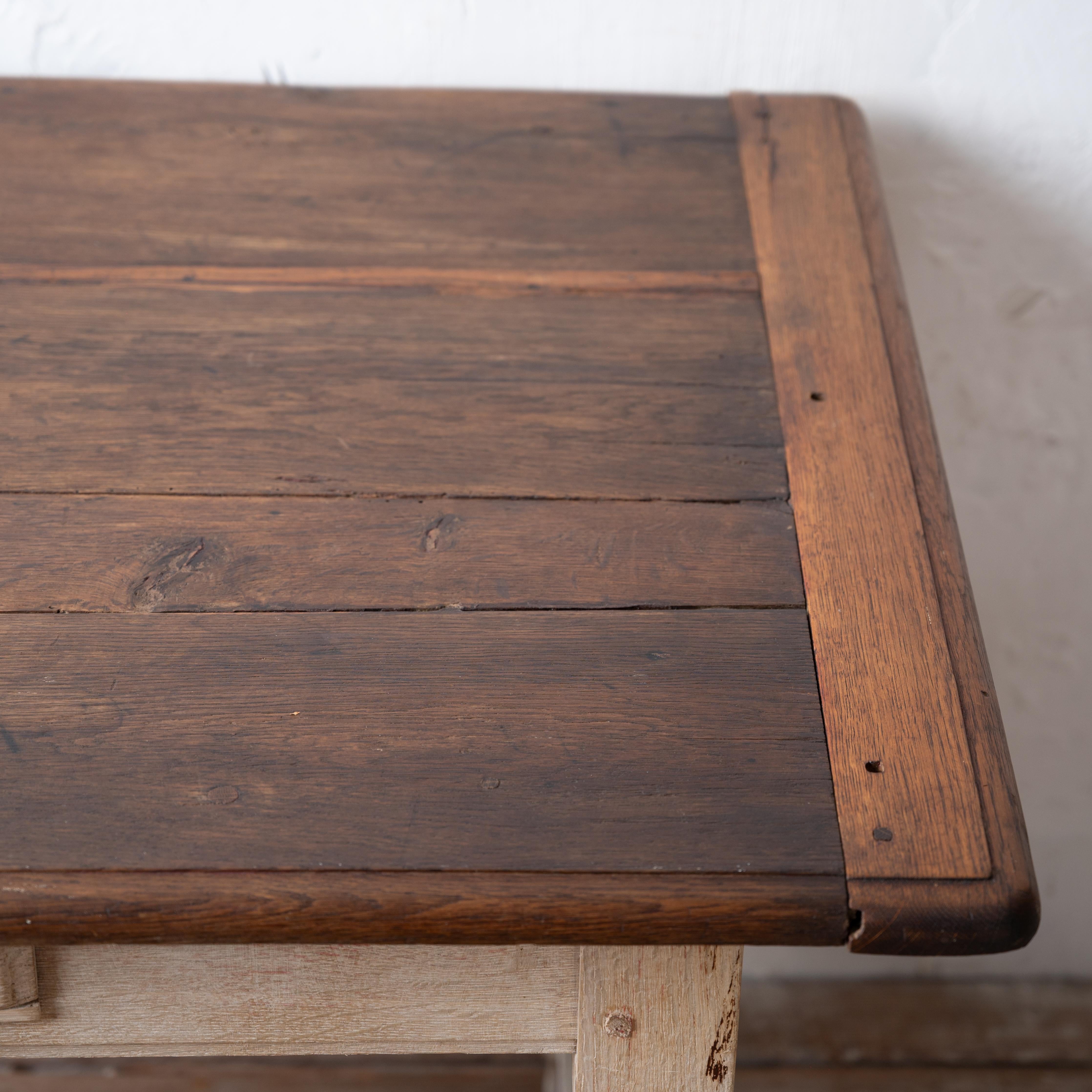 Bleached French Chestnut Side Table, c.1830 For Sale 10
