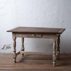 Bleached French Chestnut Side Table, c.1830