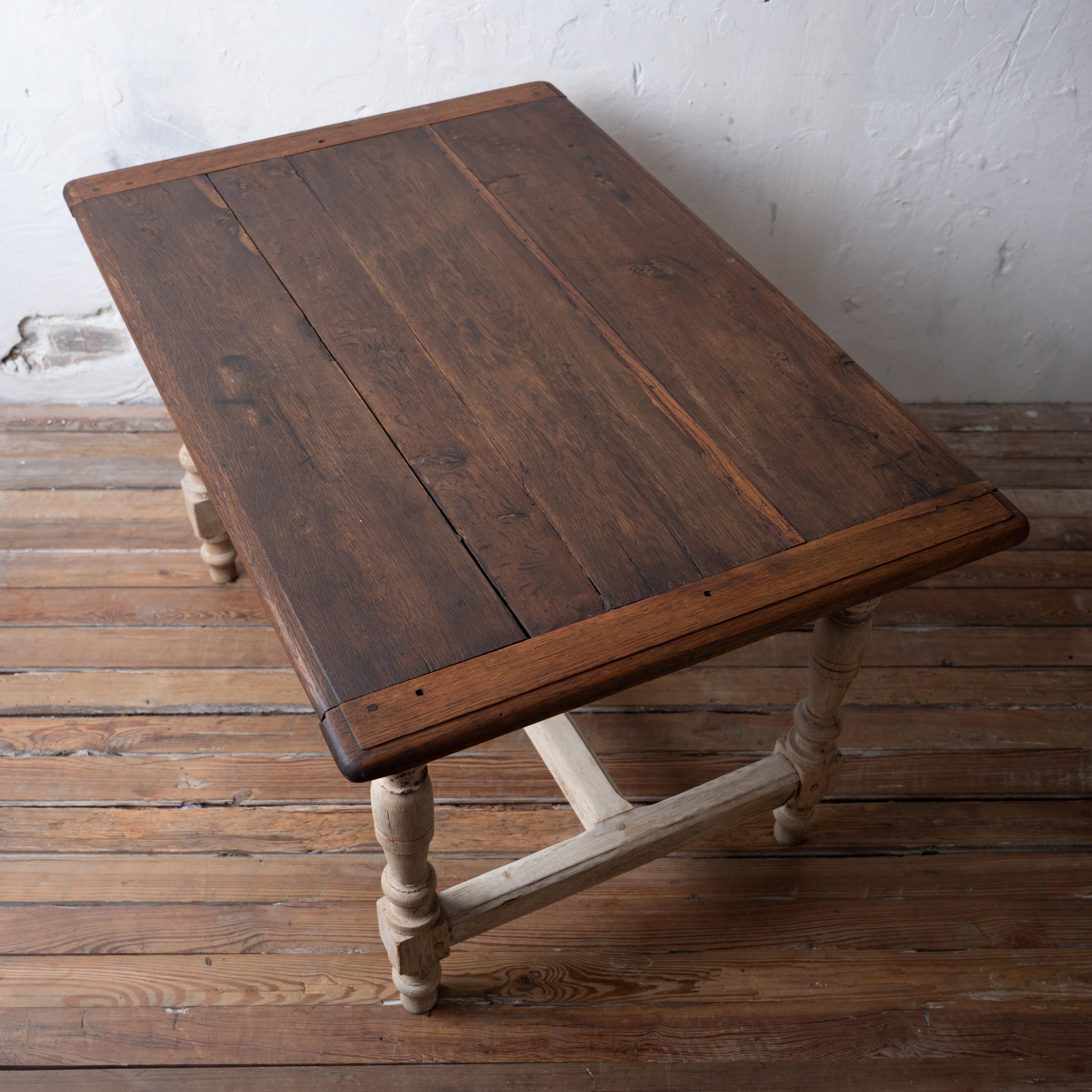Bleached French Chestnut Side Table, c.1830 For Sale 1