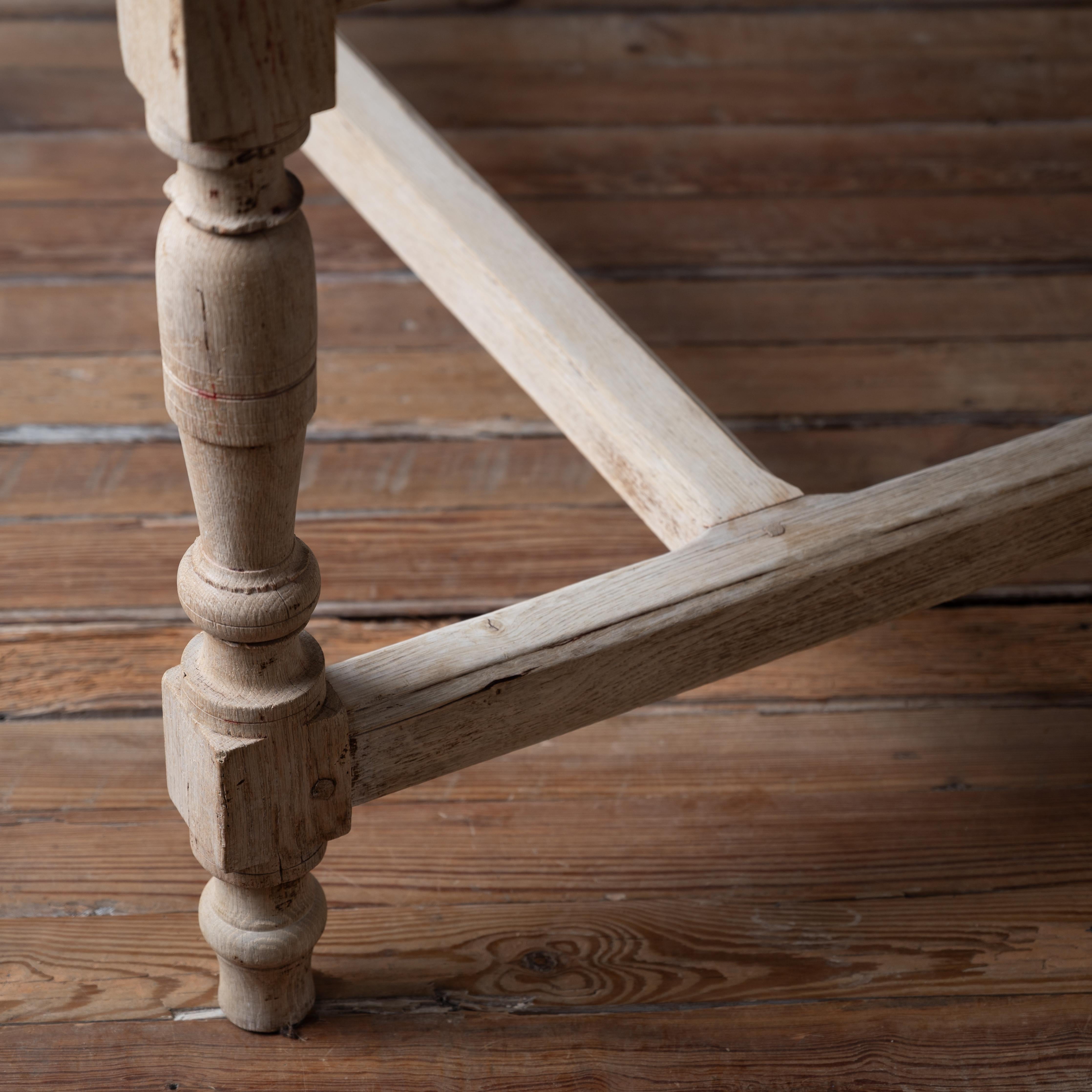 Bleached French Chestnut Side Table, c.1830 For Sale 2