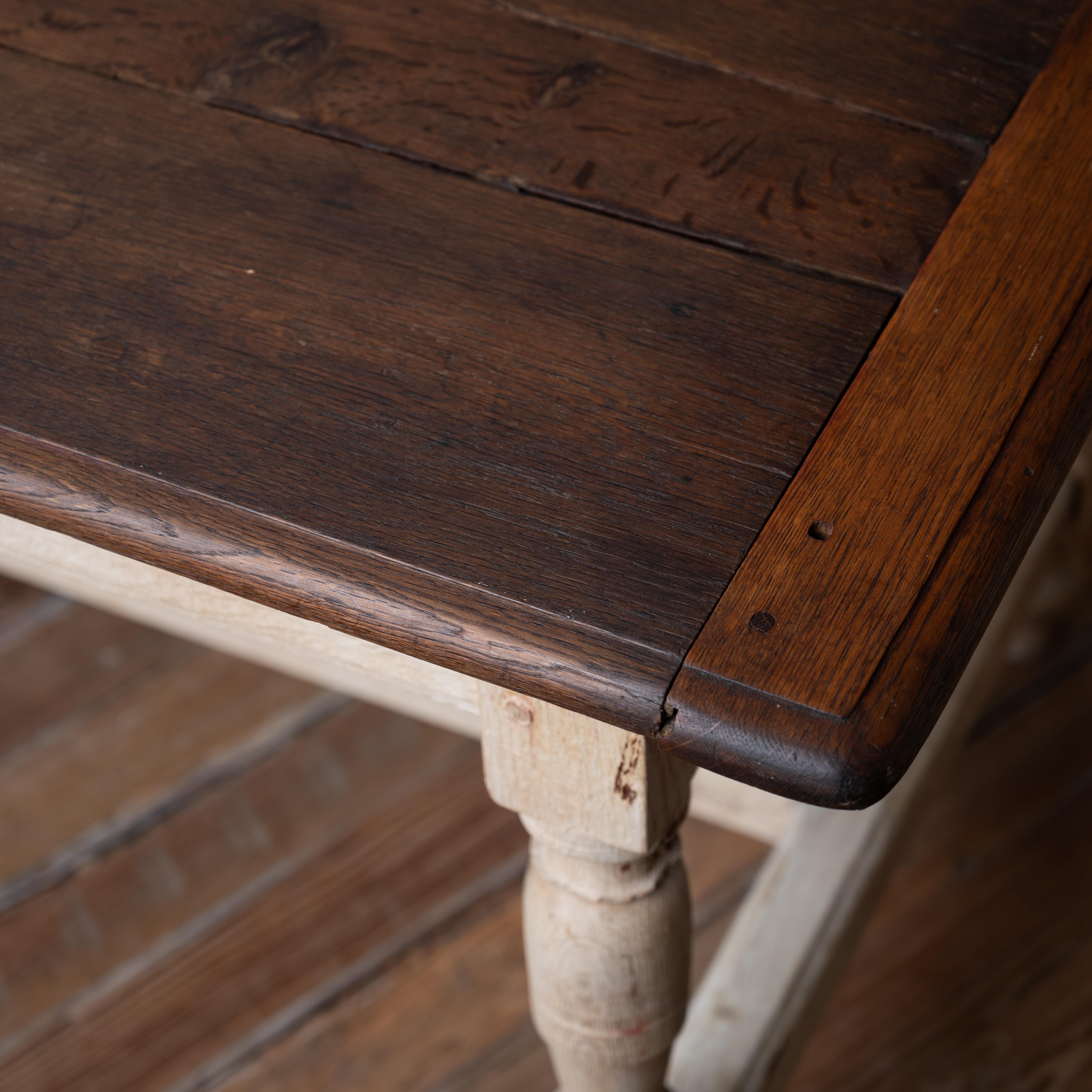 Bleached French Chestnut Side Table, c.1830 For Sale 4