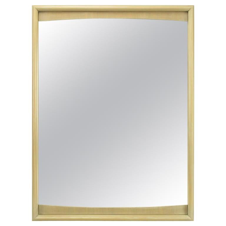 Bleached & Glazed Walnut Framed Tall Mirror For Sale