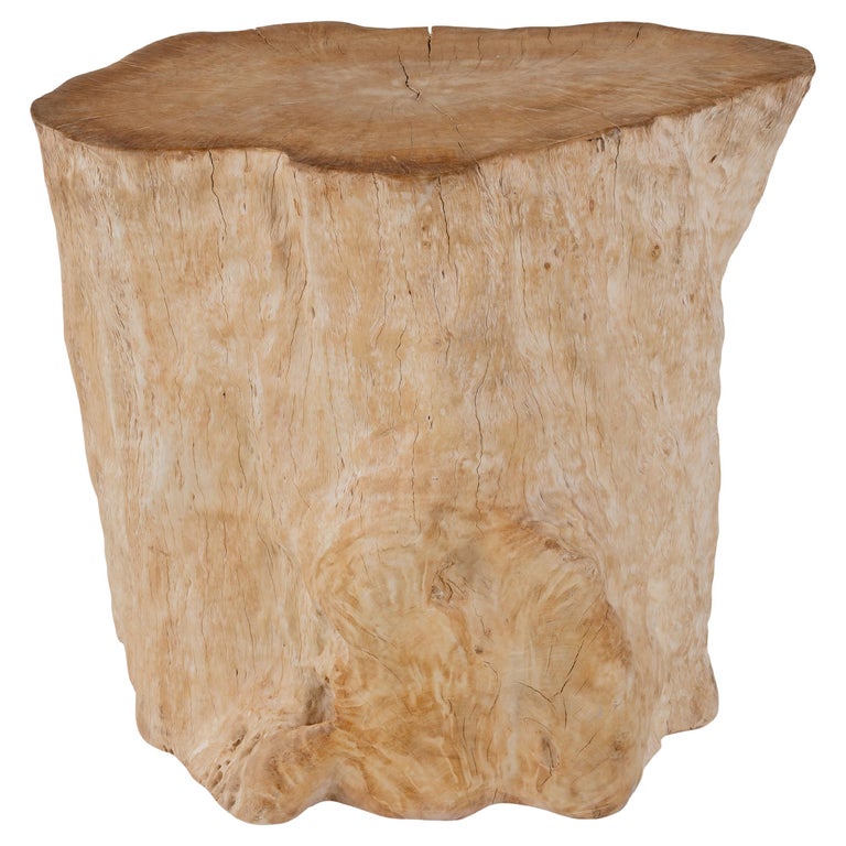 Bleached Iron Wood Stump Table For Sale at 1stDibs petrified ironwood