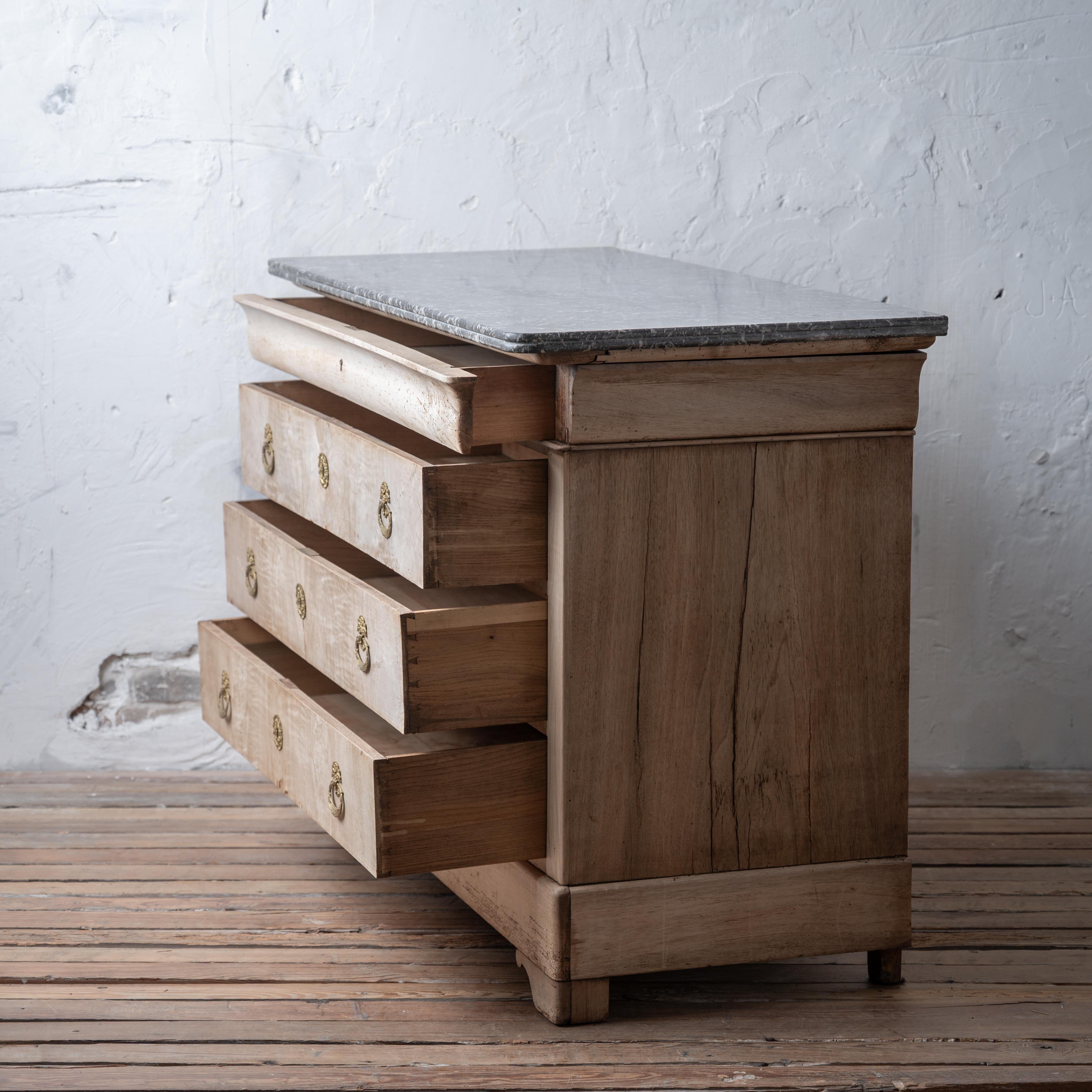 Bleached Louis Phillipe Commode 6
