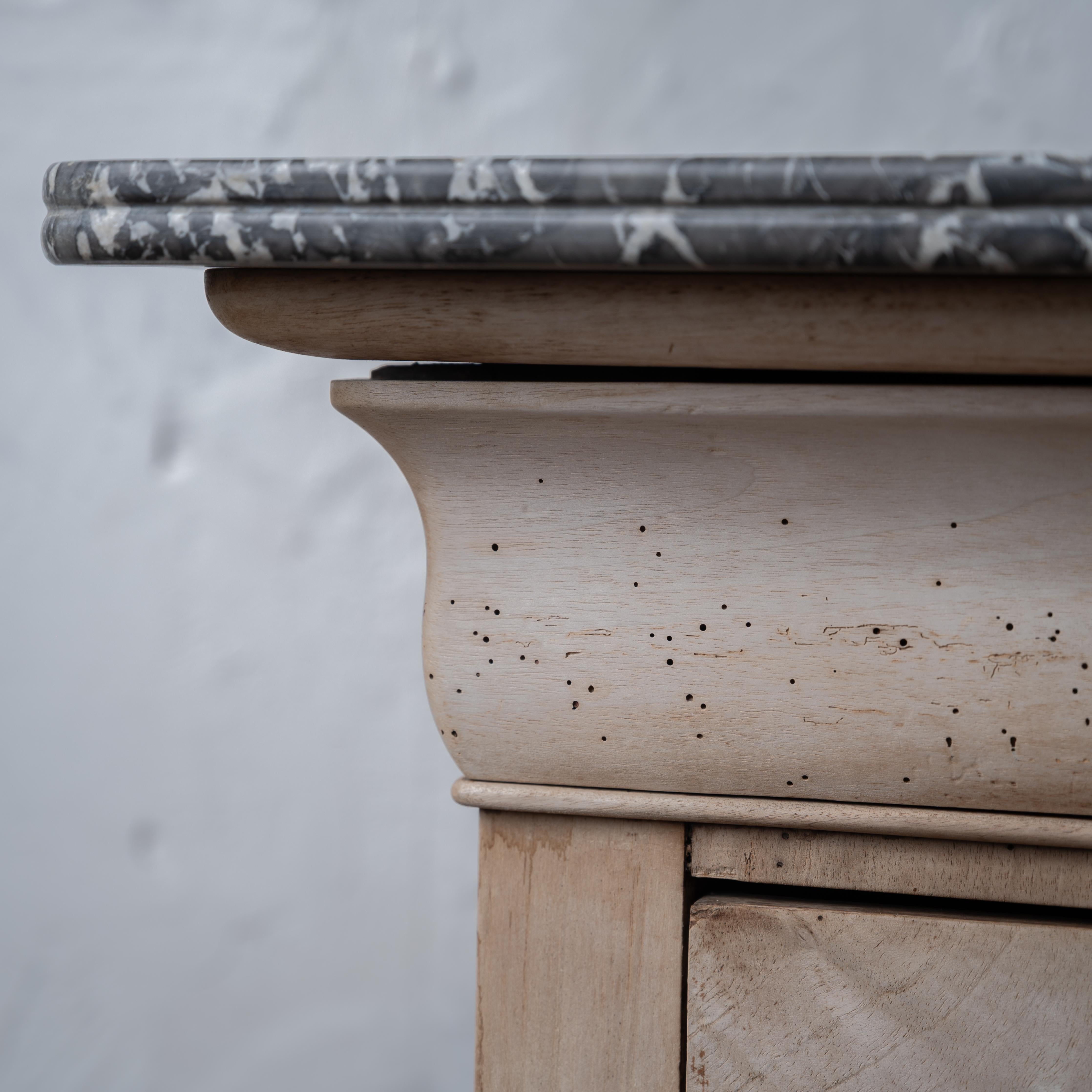 Marble Bleached Louis Phillipe Commode