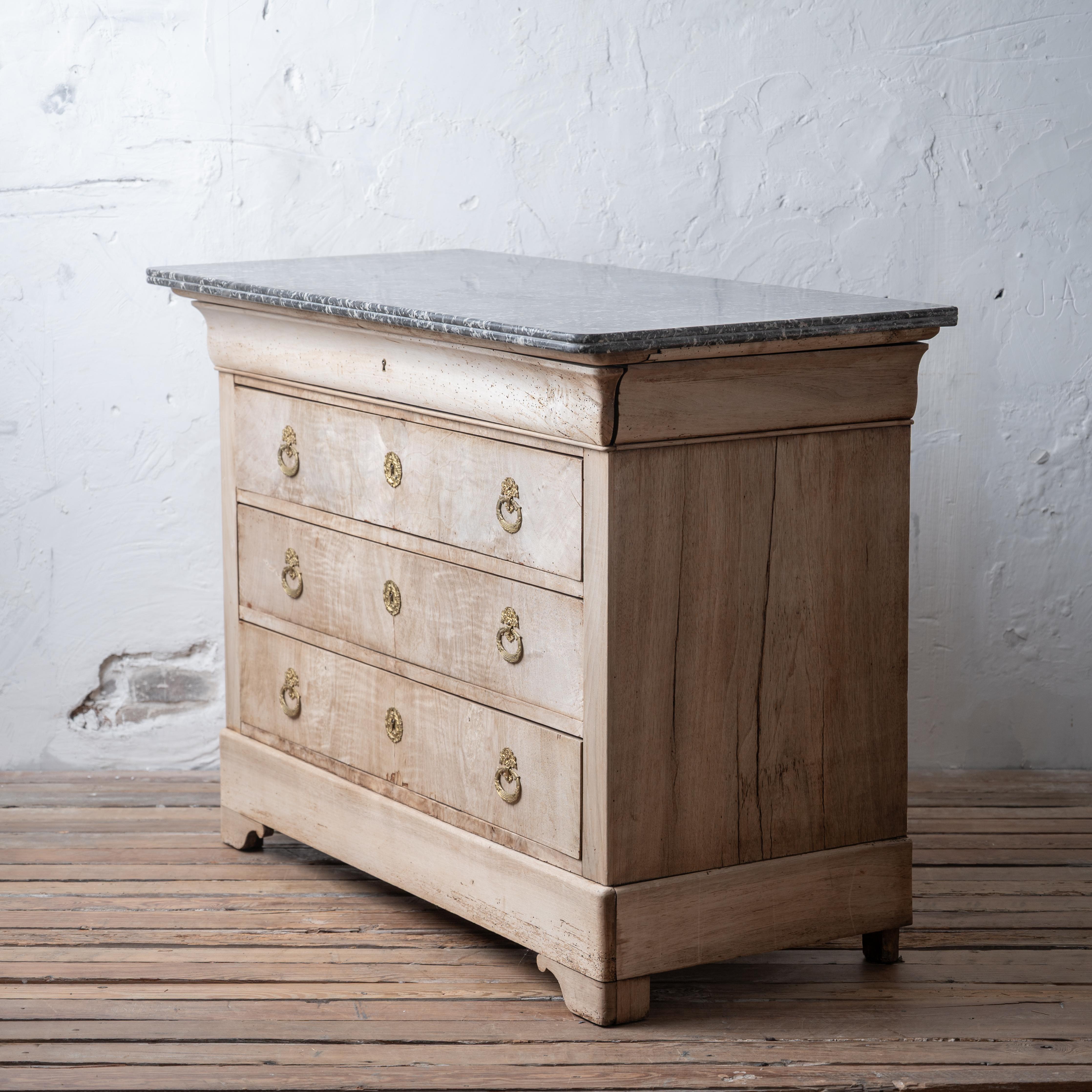 Bleached Louis Phillipe Commode 3