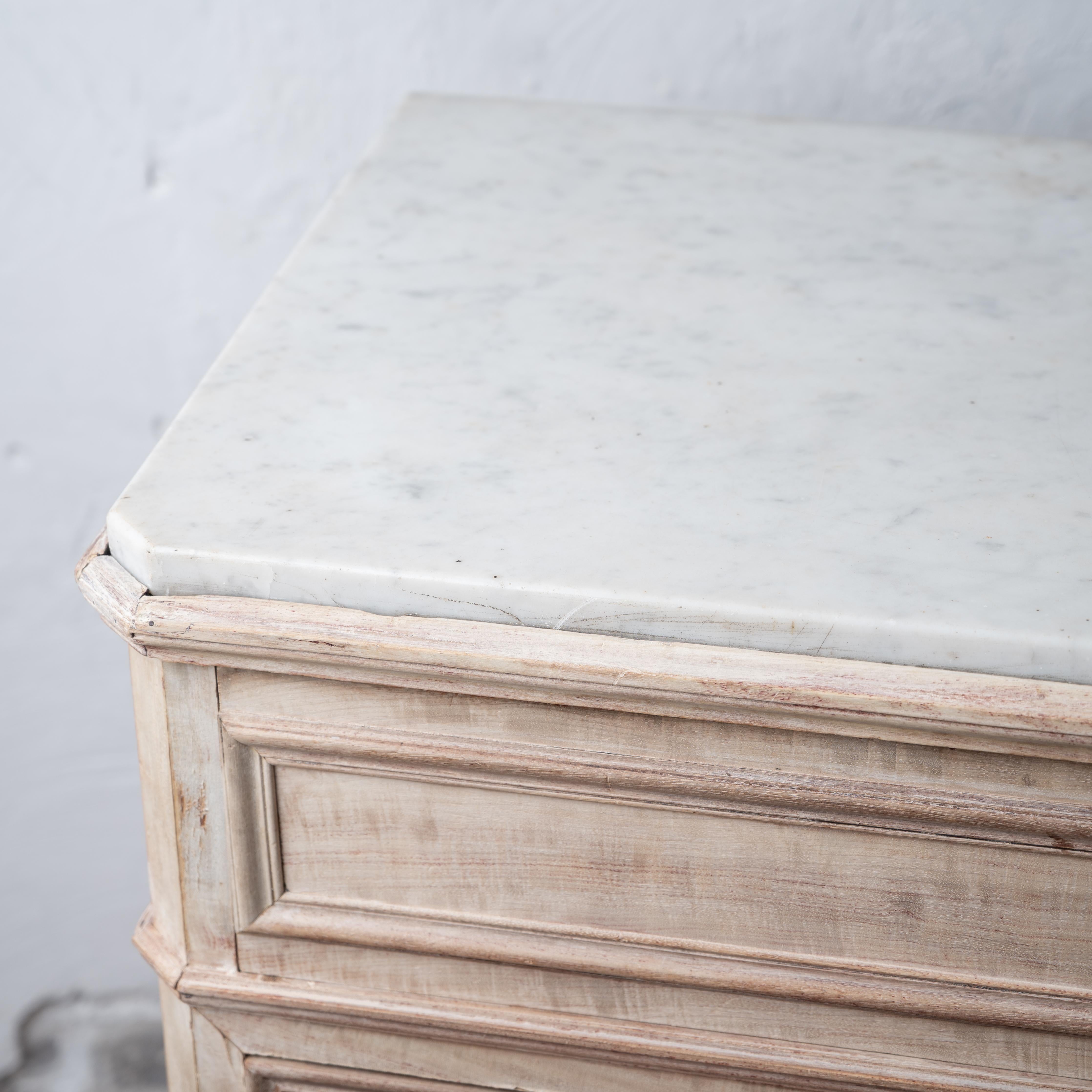 Bleached Louis Phillipe Commode with Butler’s Desk 5