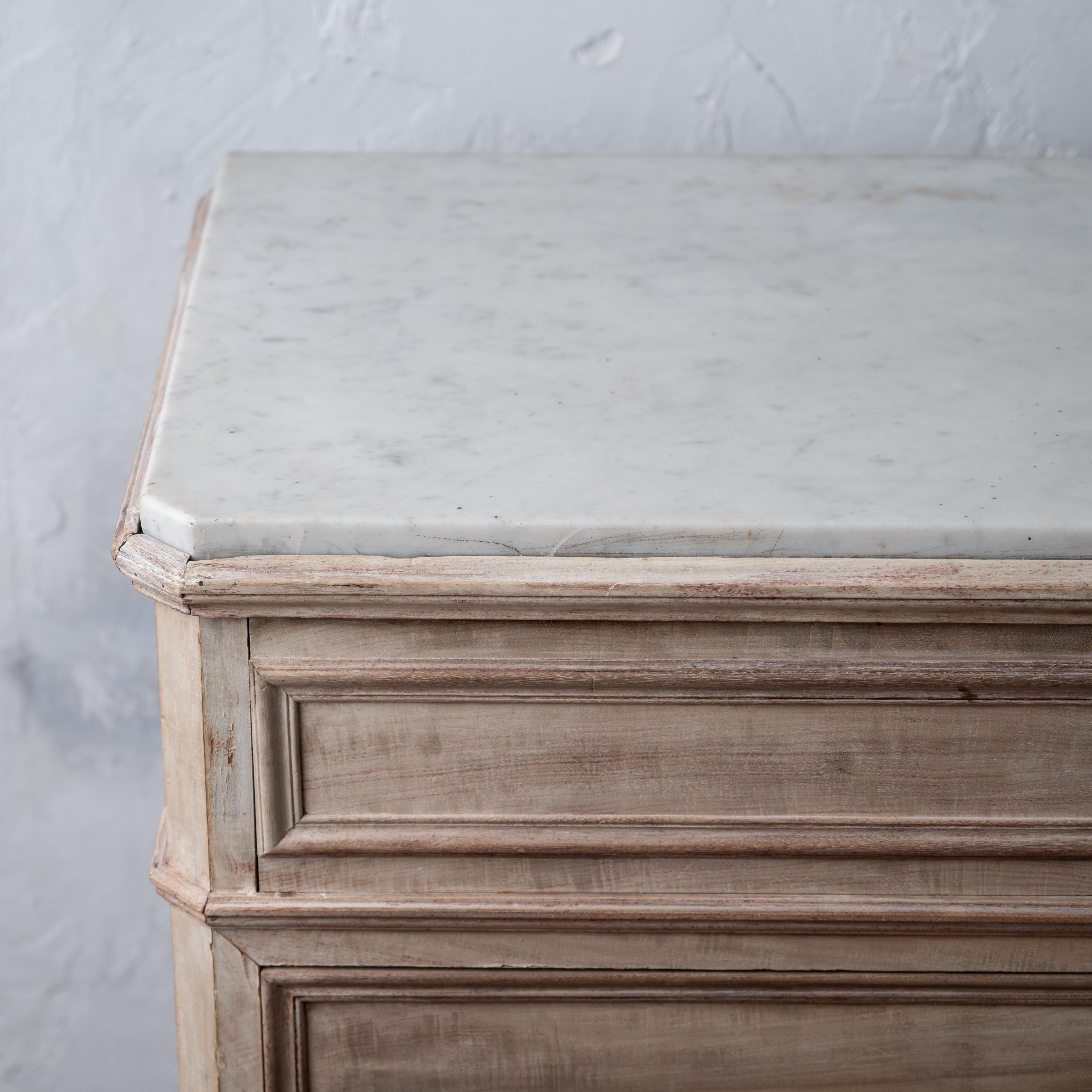 Bleached Louis Phillipe Commode with Butler’s Desk 13