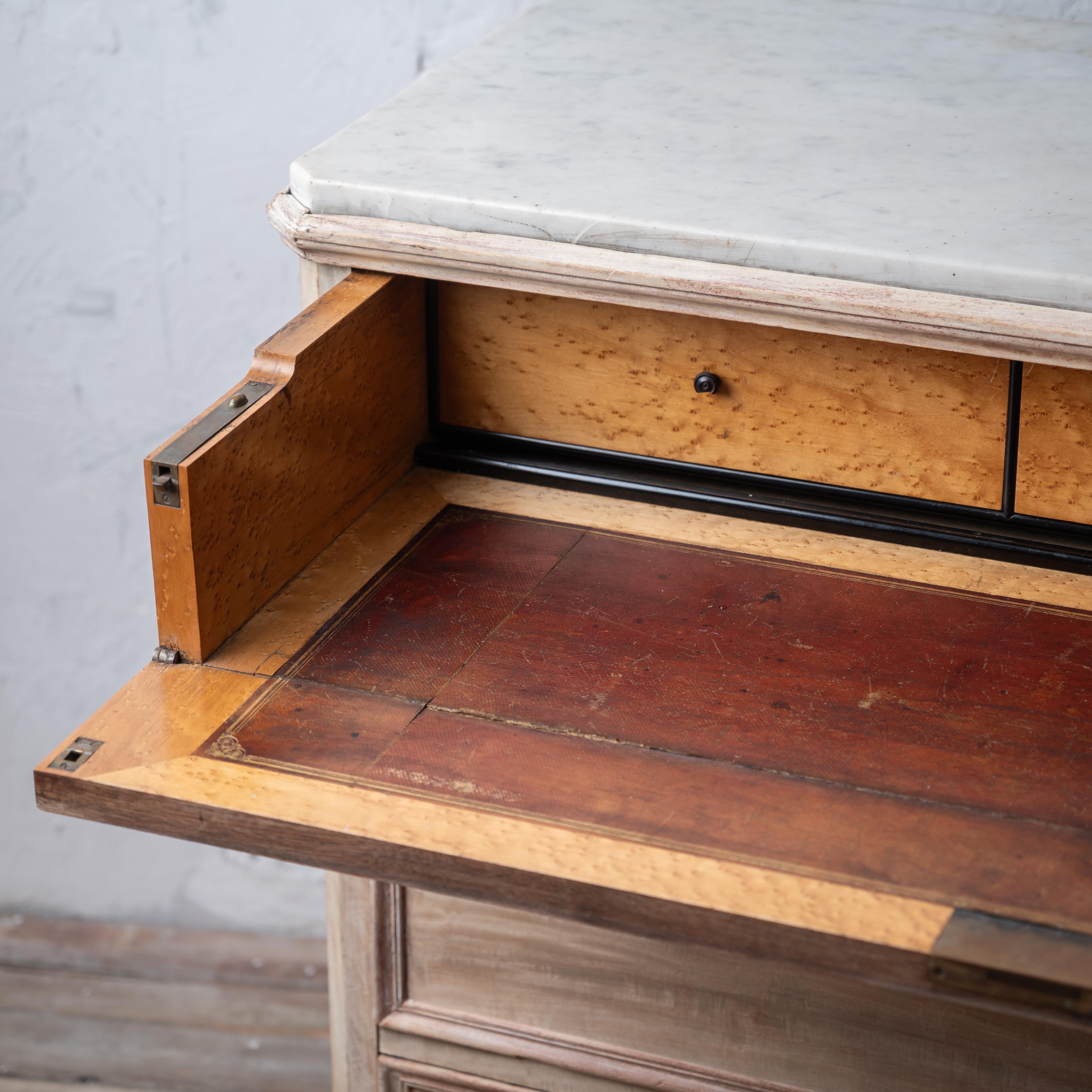 Bleached Louis Phillipe Commode with Butler’s Desk 3