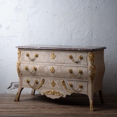 Bleached Louis XV Style Commode, 19th Century