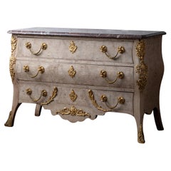 Bleached Louis XV Style Commode, 19th Century