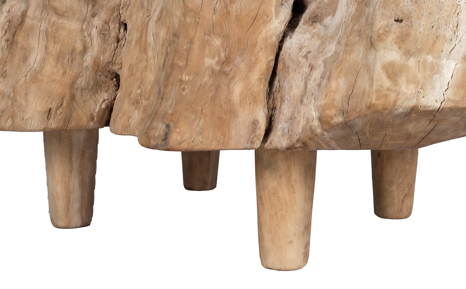 20th Century Bleached Lychee Wood Coffee Table For Sale