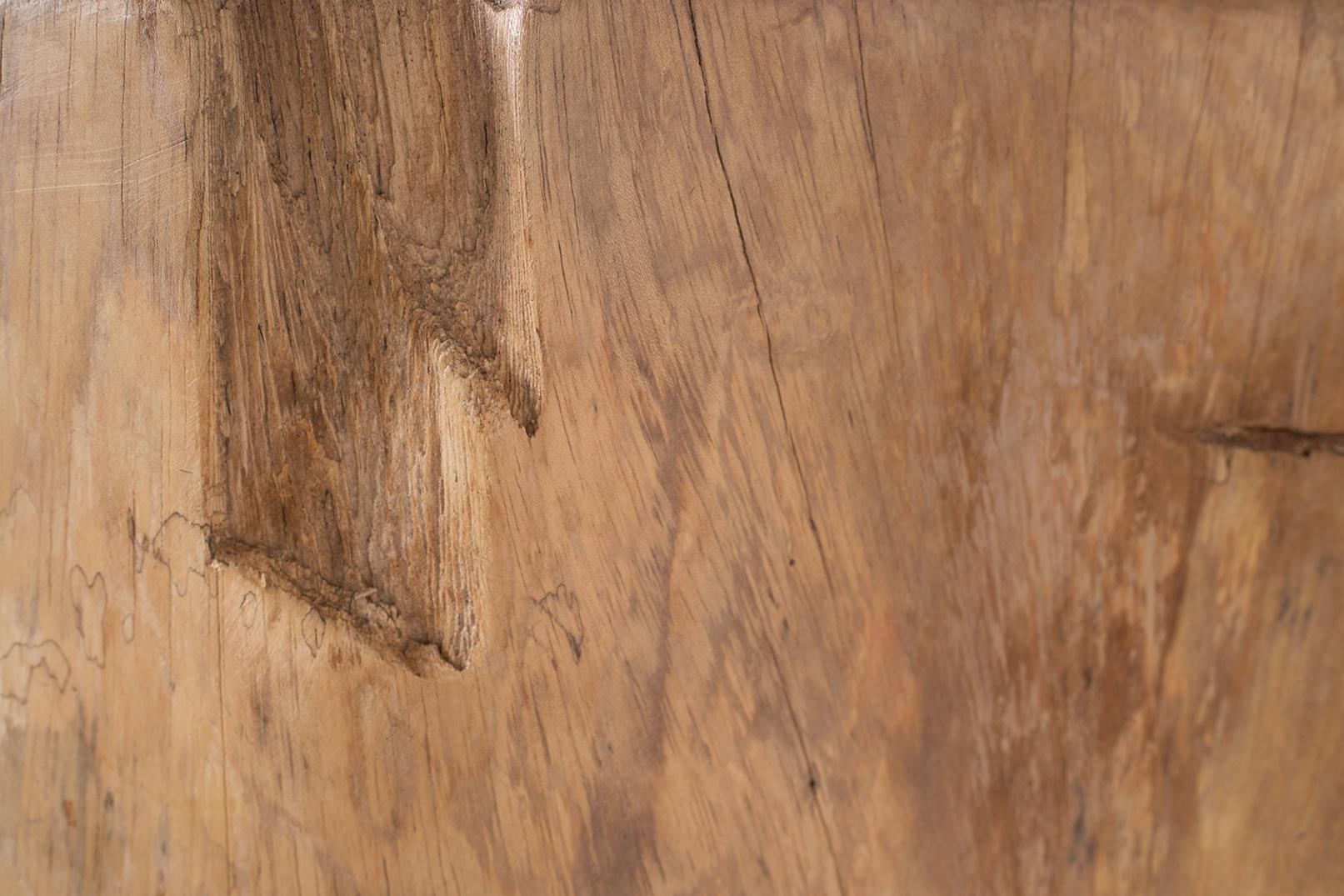 Bleached Lychee Wood Organic Form Coffee Table 1