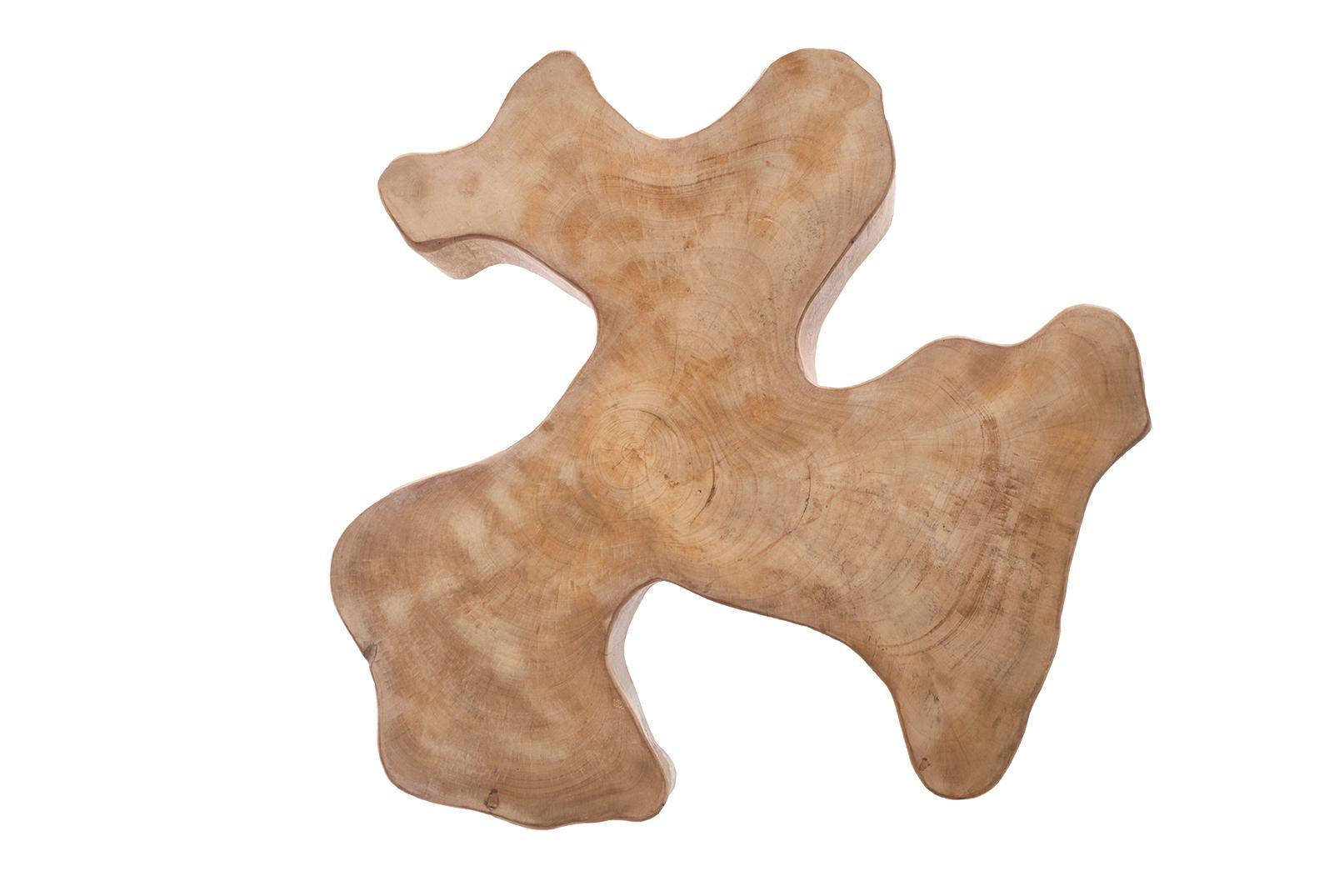 Bleached Lychee Wood Organic Form Coffee Table 3