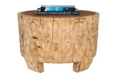 Bleached Lychee Wood Side Table