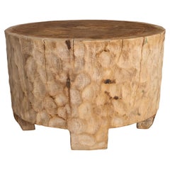 Bleached Lychee Wood Side Table