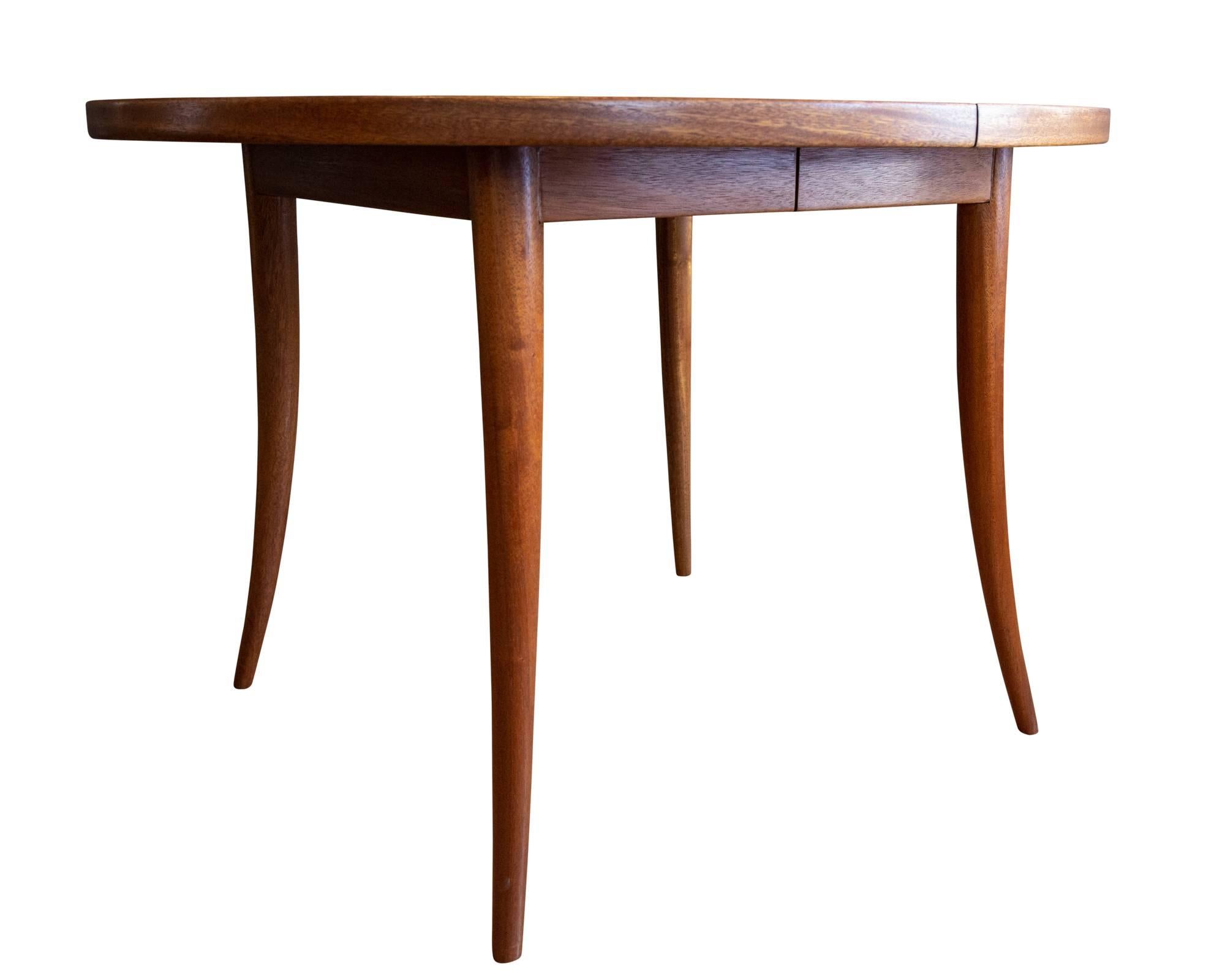 American Bleached Mahogany Dining Table by Harvey Probber