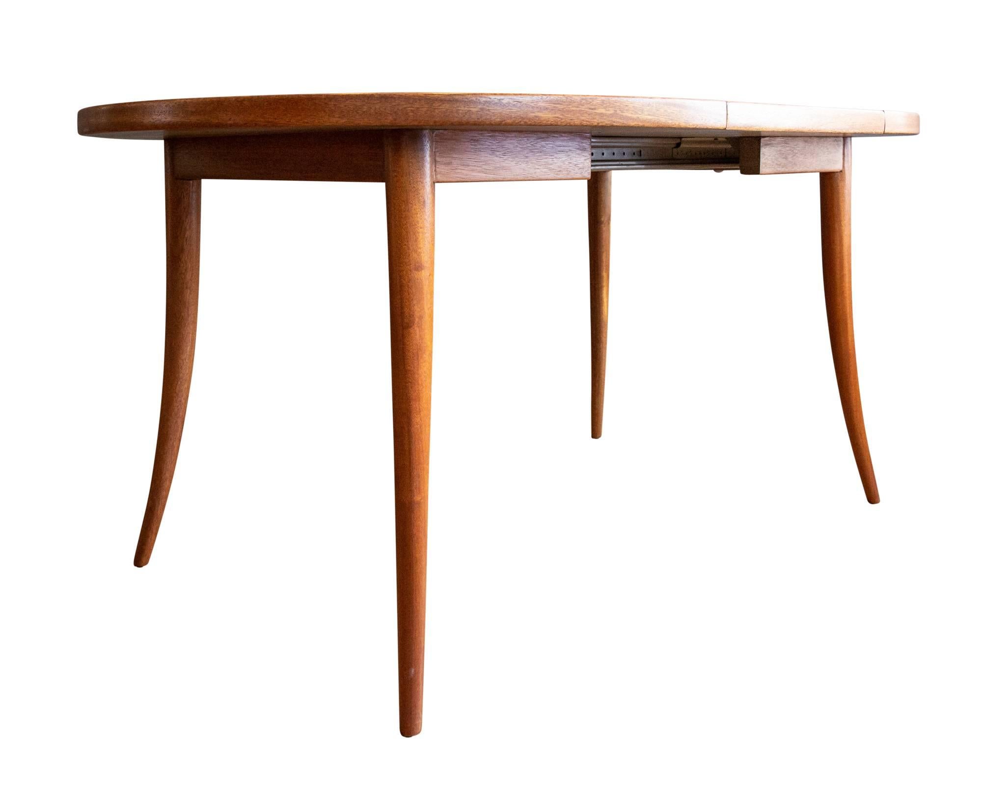 Bleached Mahogany Dining Table by Harvey Probber In Excellent Condition In Cambridge, MA