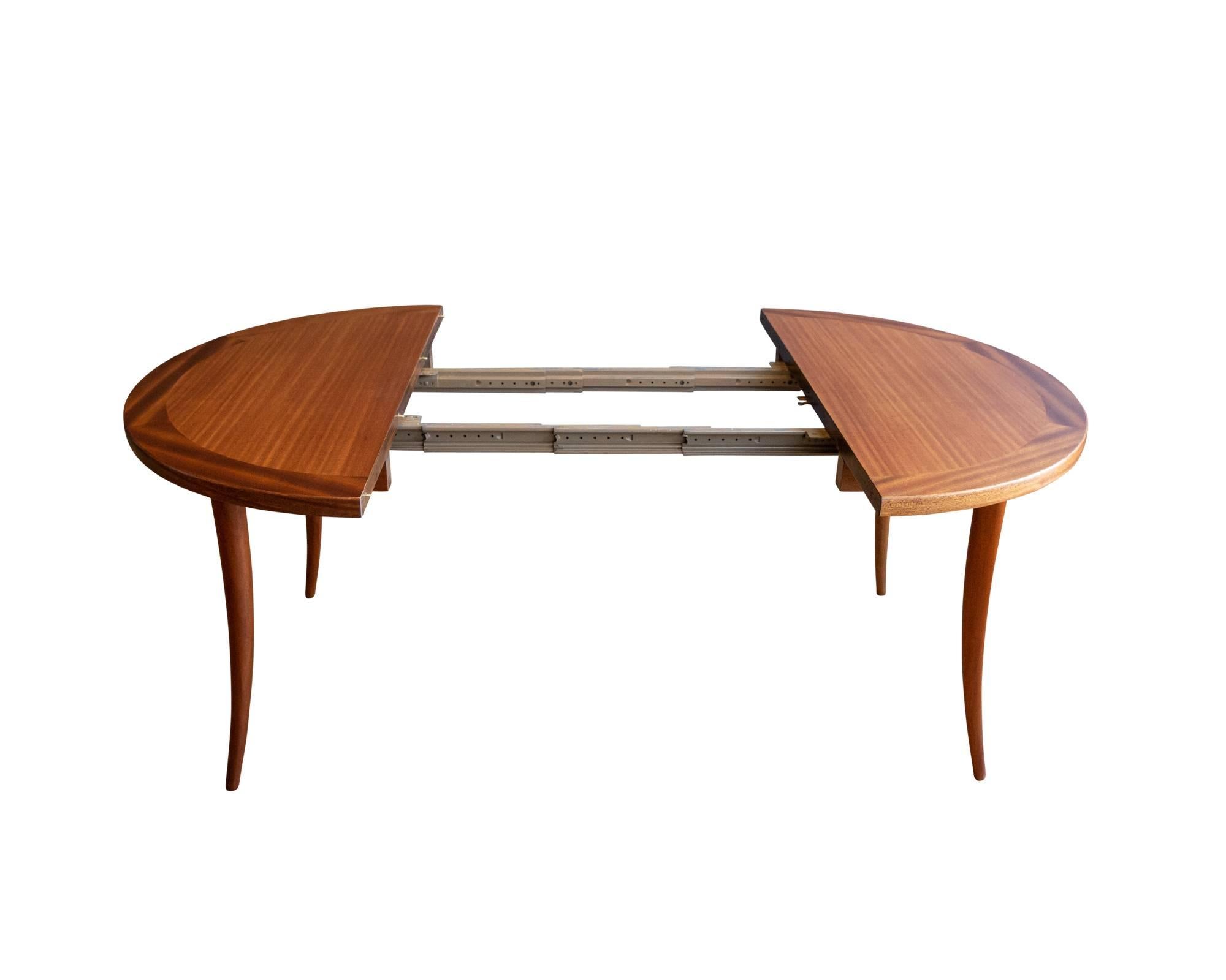 Mid-20th Century Bleached Mahogany Dining Table by Harvey Probber