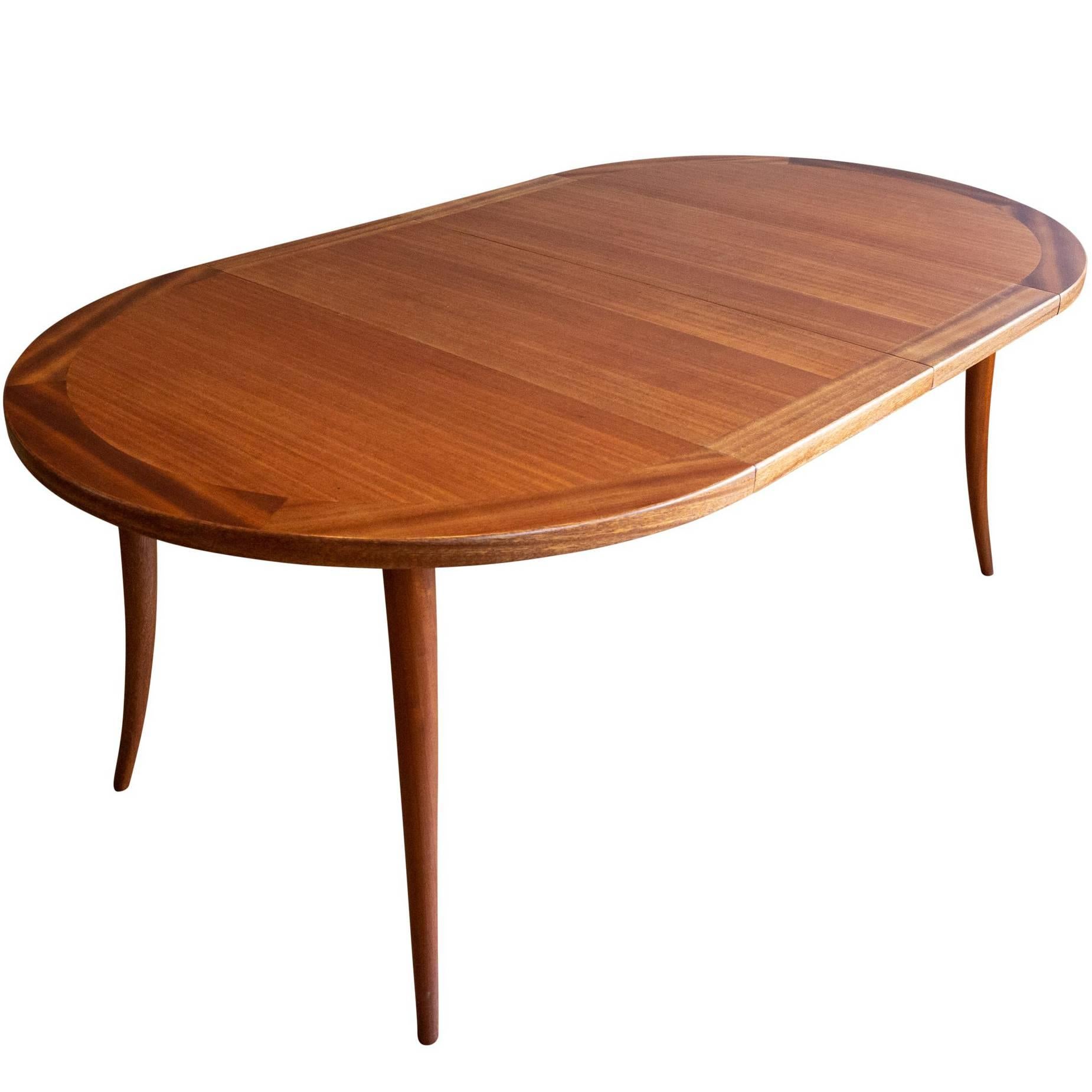 Bleached Mahogany Dining Table by Harvey Probber