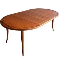 Bleached Mahogany Dining Table by Harvey Probber